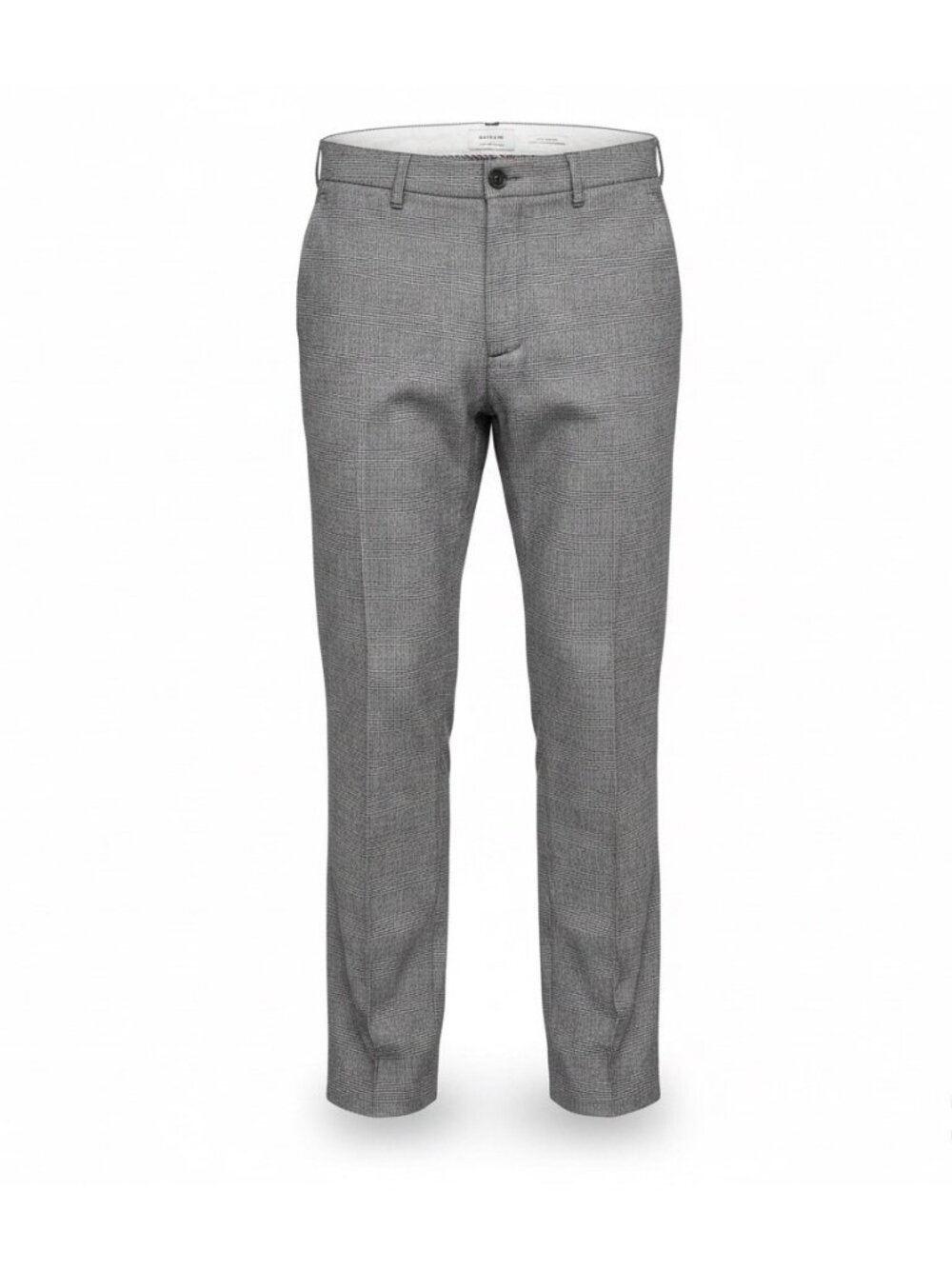 Ben Sherman Mens Gray Stretch Cotton Pants Plaid Regular Fit Size 34W X 32L